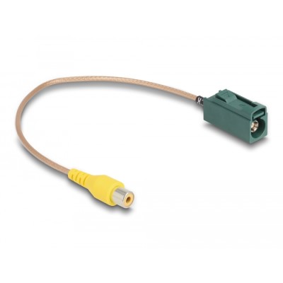 Delock Cable FAKRA E jack to RCA jack RG-179 32 cm 2