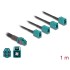 Delock Cable Mini FAKRA Z jack quad to 4 x FAKRA Z jack A-Type