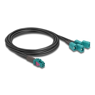 Delock Cable Mini FAKRA Z jack quad to 4 x FAKRA Z jack A-Type 2