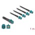 Delock Cable Mini FAKRA Z jack quad to 4 x FAKRA Z plug B-Type