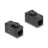 Delock Keystone Module RJ45 jack to RJ45 jack Cat.6A UTP black