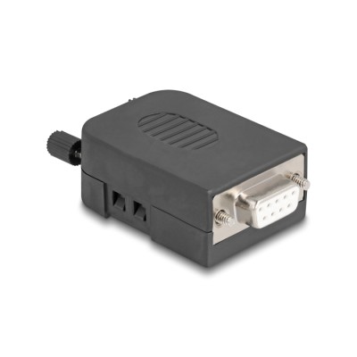 Delock Sub-D connector housing 9 pin serial made of plastic including terminal block Connector socket for RS-232/RS-485/CANBUS 2