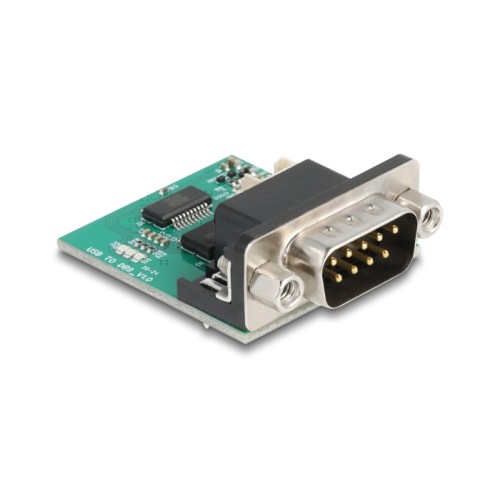 Delock USB to RS-232 Converter FTDI FT231XS USB 2.0 pin header male to D-Sub 9 male cable 30 cm