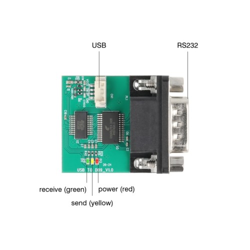 Delock USB to RS-232 Converter FTDI FT231XS USB 2.0 pin header male to D-Sub 9 male cable 30 cm