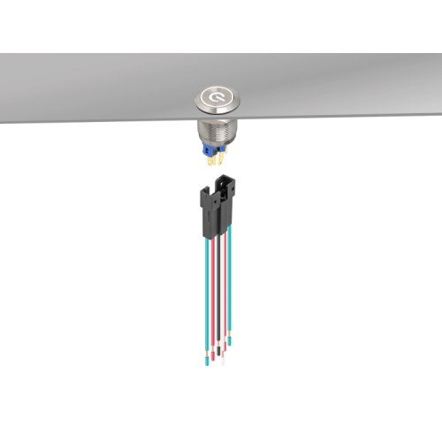 Delock Socket for 22 mm 6 pin Push Button or Switch