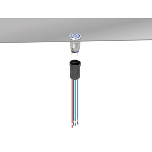 Delock Socket for 19 mm 5 pin Push Button or Switch