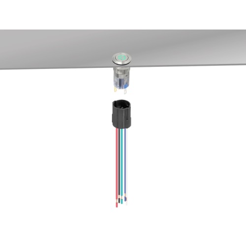 Delock Socket for 16 mm 5 pin Push Button or Switch