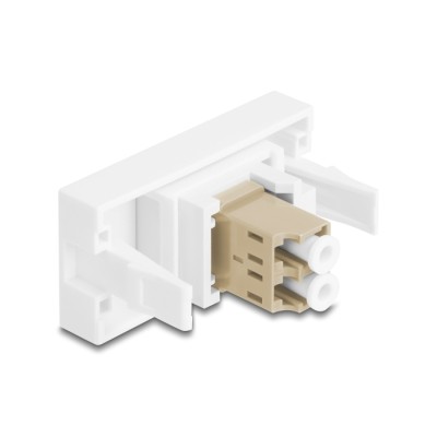 Delock Easy 45 Module LC Duplex female to LC Duplex female white / beige 2
