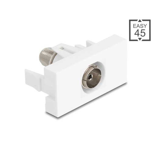 Delock Easy 45 Module IEC female to F female white