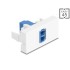 Delock Easy 45 Module LC Duplex female to LC Duplex female white / blue