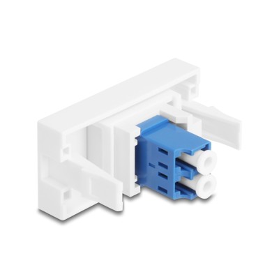 Delock Easy 45 Module LC Duplex female to LC Duplex female white / blue 2
