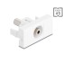 Delock Easy 45 Module stereo jack female 3.5 mm 3 pin to stereo jack female 3.5 mm 3 pin white