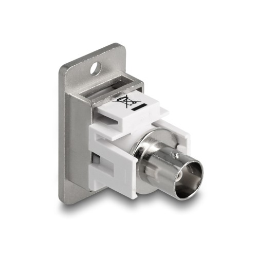 Delock Panel Mount BNC female BNC female silver / white