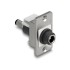 Delock Panel Mount DC 5.5 x 2.1 mm female to DC 5.5 x 2.5 mm male silver / white / black