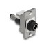 Delock Panel Mount DC 5.5 x 2.5 mm female to DC 5.5 x 2.5 mm male silver / white / black