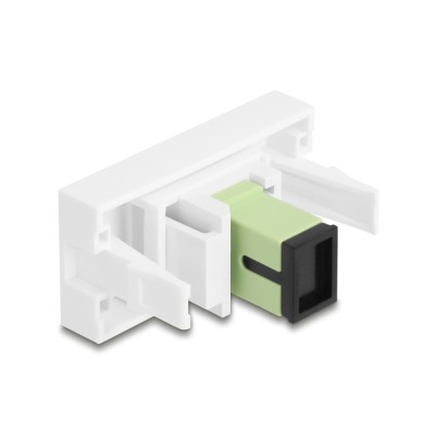 Delock Easy 45 Module SC Simplex female to SC Simplex female limegreen / white 2