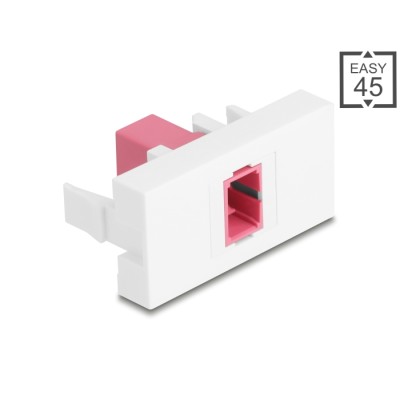 Delock Easy 45 Module SC Simplex female to SC Simplex female violet / white