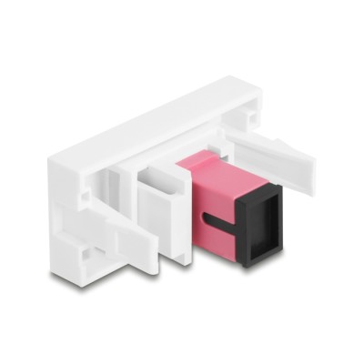 Delock Easy 45 Module SC Simplex female to SC Simplex female violet / white 2