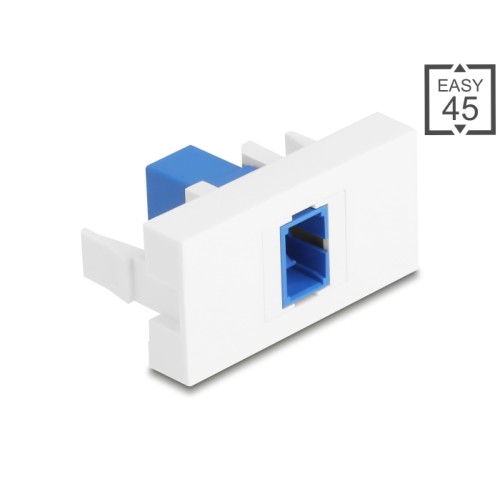 Delock Easy 45 Module SC Simplex female to SC Simplex female blue / white