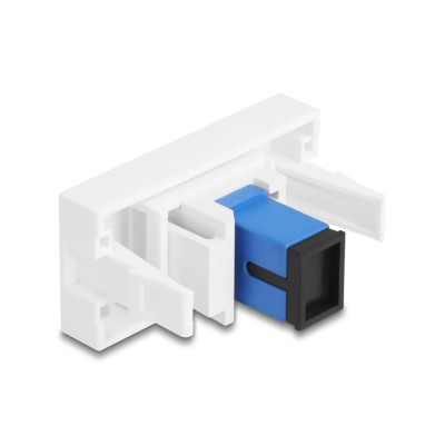 Delock Easy 45 Module SC Simplex female to SC Simplex female blue / white 2