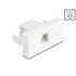 Delock Easy 45 Module RJ12 jack to RJ12 jack UTP white