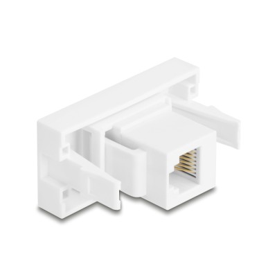 Delock Easy 45 Module RJ12 jack to RJ12 jack UTP white 2