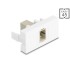 Delock Easy 45 Module SC Simplex female to SC Simplex female beige / white