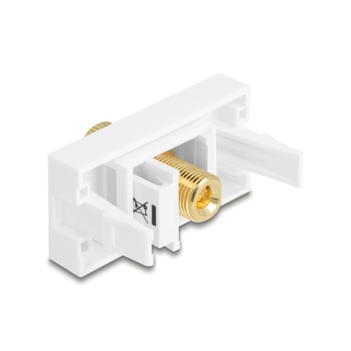 Delock Easy 45 Module binding post to thread nut red / white