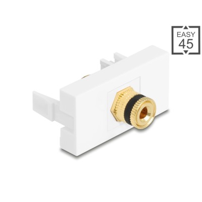 Delock Easy 45 Module binding post to thread nut black / white