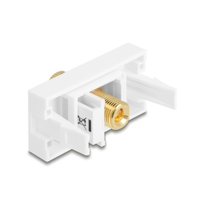 Delock Easy 45 Module binding post to thread nut black / white 2