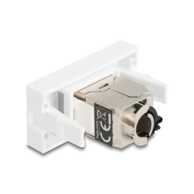 Delock Easy 45 Module RJ45 jack to LSA Cat.6A STP with locking clip and cable tie-free 2