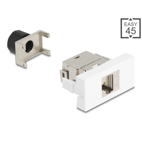 Delock Easy 45 Module RJ45 jack to LSA Cat.6A 180° toolfree