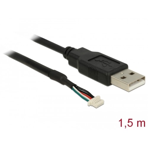 Delock Connection Cable USB 2.0 Type-A male  5 pin camera plug V5 V51 1.5 m