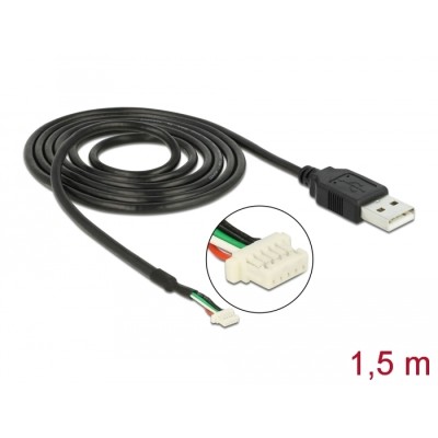 Delock USB 2.0 Connection Cable for 5 pin Camera modules V1.9 1.5 m