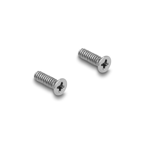 Delock Panel Mount stereo jack female 3.5 mm 4 pin > stereo jack female 3.5 mm 4 pin gold plated silver / white