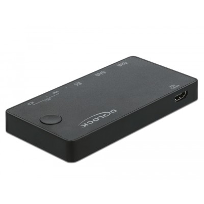 Delock HDMI / USB-C™ KVM Switch 4K 60 Hz with USB 2.0 2