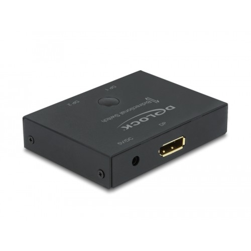 Delock DisplayPort 2 - 1 Switch bidirectional 8K 30 Hz