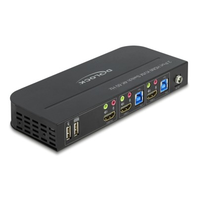 Delock HDMI KVM Switch 4K 60 Hz with USB 3.0 and Audio 2
