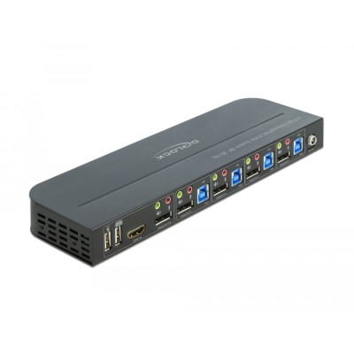 Delock DisplayPort 1.4 KVM Switch 8K 30 Hz with USB 3.0 and Audio 2