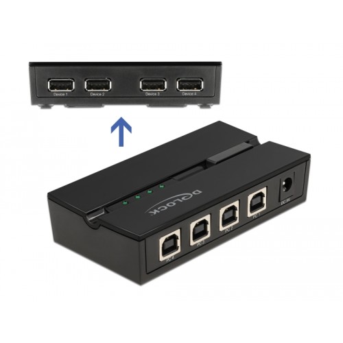 Delock USB 2.0 Switch 4 PC to 4 devices