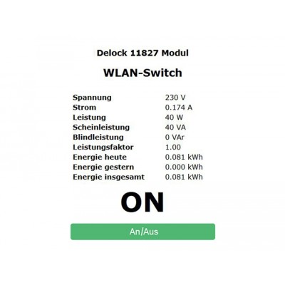 Delock WLAN Power Socket Switch MQTT with energy monitoring 2