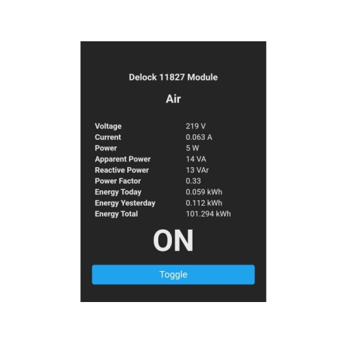 Delock WLAN Power Socket Switch MQTT with energy monitoring