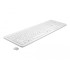 Delock USB Keyboard 2.4 GHz wireless white (flat)
