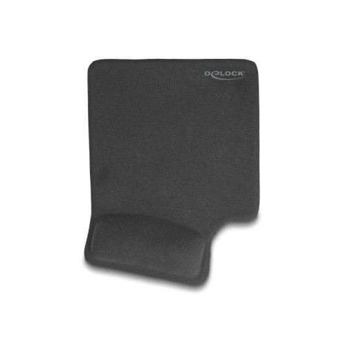 Delock Ergonomic Mouse Pad with Gel Wrist Rest left-hander black