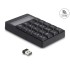 Delock 2 in 1 USB Type-A Number Pad with Calculator function 2.4 GHz wireless black