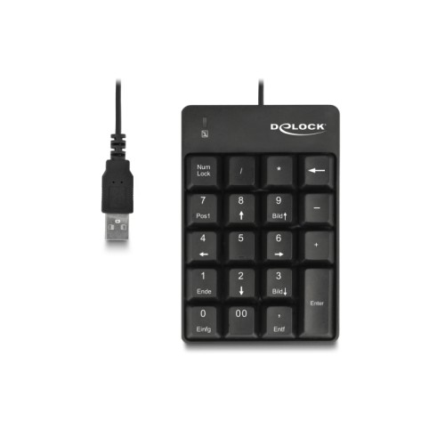 Delock USB Keypad 19 keys black