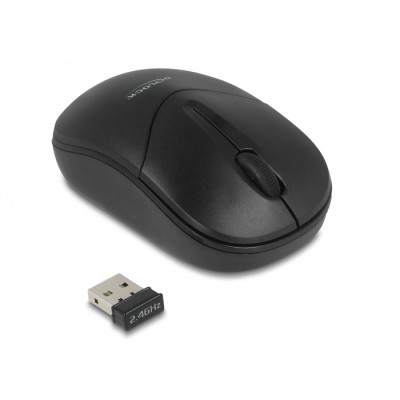 Delock Optical 3-button mini mouse 2.4 GHz wireless