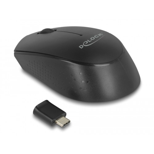 Delock Optical 3-button mini mouse USB Type-C™ 2.4 GHz wireless