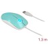 Delock Optical 3-button LED Mouse USB Type-A turquoise