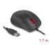 Delock Egonomic optical 5-button USB mouse - left handers